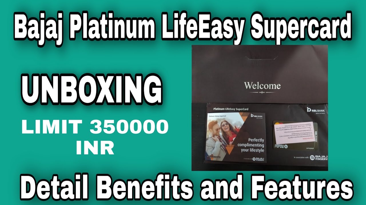 Bajaj RBL Platinum LifeEasy Supercard Unboxing Detailing Features and