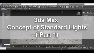 3DsMax Tutorials, Learn Concept of Standard Lights in 3dsmax ( Part 1) (For Beginners)