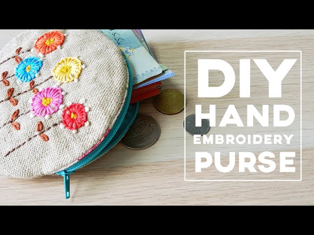 embroidery purse | Easy way to sew a purse for beginners HandyMum ❤❤