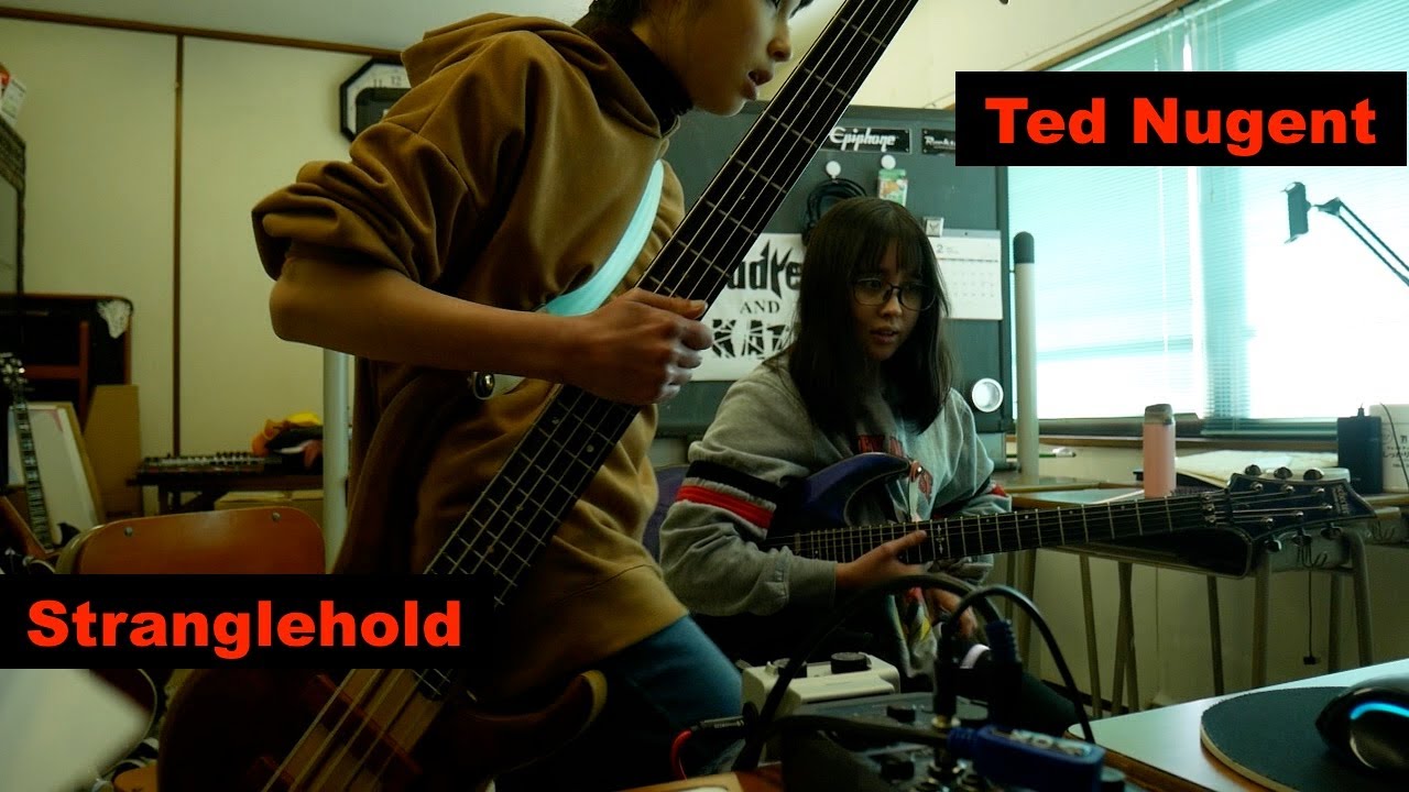 Ted Nugent Stranglehold guitar + bass cover テッドニュージェント YouTube