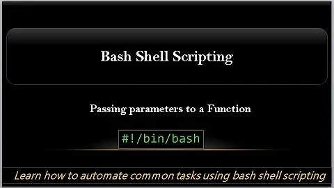 Passing Parameters to a Function