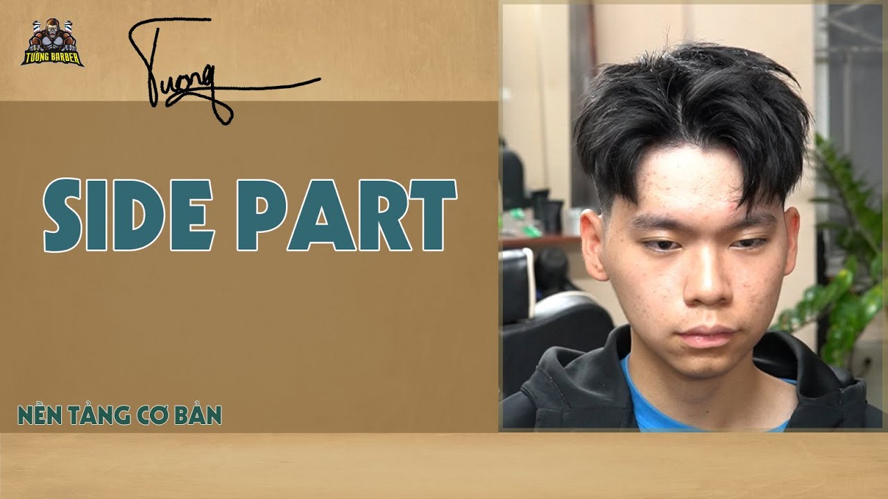 Hướng Dẫn Cắt Kiểu Tóc Side Part Chi Tiết TƯỜNG BARBER - YouTube
