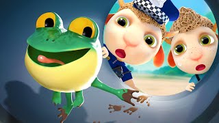 Who's There In The Tube? Funny Kids Adventures & Police Officer Episodes  | Dolly And Friends 3D