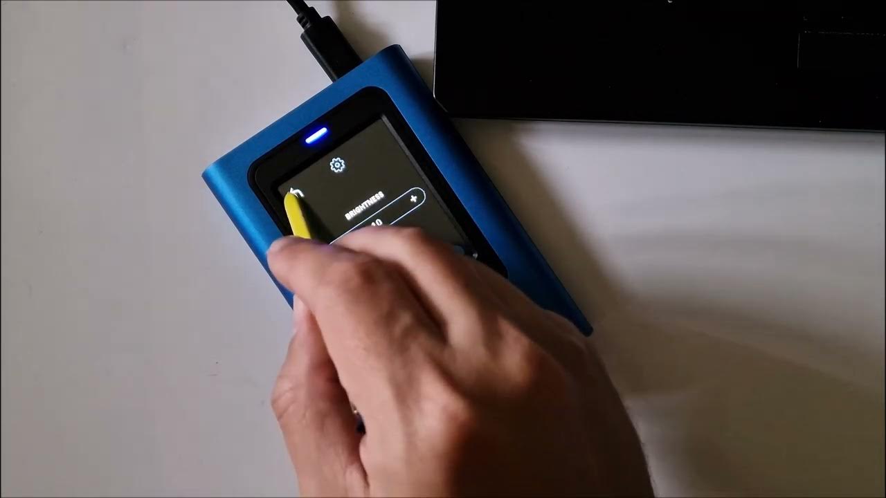 Kingston Ironkey Vault Privacy 80 External Portable SSD menu and