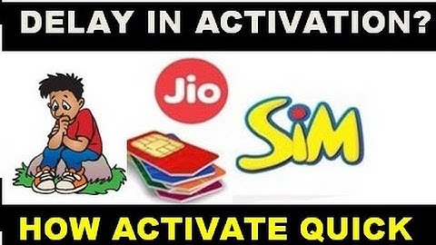 Jio Sim Activation Delay !! How to  Activate Quickly in just 1 Day