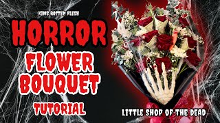 DIY Horror Rose Bouquet: How I made horror themed bouquets with Money for a graduation🥀