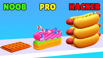 NOOB vs PRO vs HACKER in Perfect Cream