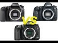 Canon 6D Mark II vs 7D Mark II and 80D Comparison Review