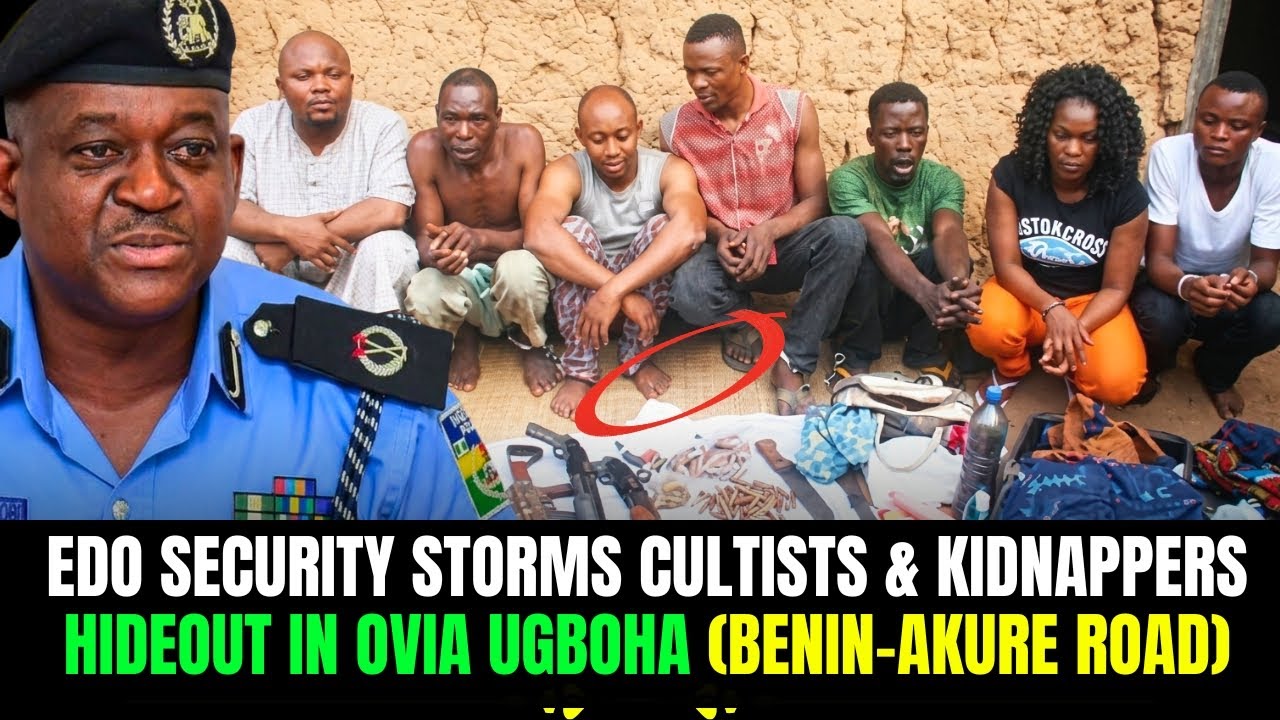 EDO STATE SECURITY RAIDS CULTISTS AND KIDNAPPERS ’ DEN IN OVIA UGBOHA, BENIN –AKURE ROAD 