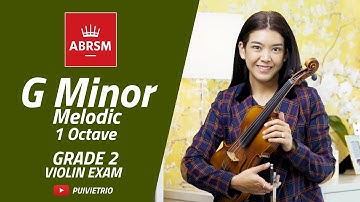 ABRSM : Grade 2 | G Minor Melodic - 1 Octave | Scale & Arpeggio | Violin Exam