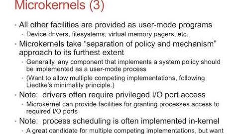 Lecture 04 Microkernels Fa2017
