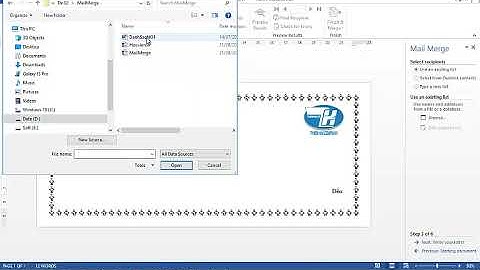 Giải Đề thi 02 Kỹ năng Công nghệ thông tin Năng Cao: Trộn văn bản (Mail Merge) trong Microsoft Word