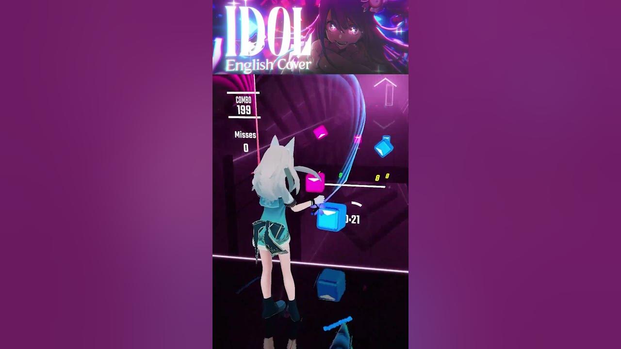 IDOL【ENGLISH EDM COVER】「アイドル」 by YOASOBI【Aries Shepard】　[ビートセイバー/BeatSaber] #shorts