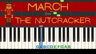 March from The Nutcracker: easy piano tutorial with free sheet music