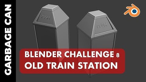 BLENDER CHALLENGE 8: Old Train Station (Part 7)