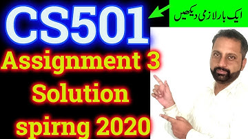 CS501 Assignment 3 solution 2020 By Abid Farooq Bhutta || advance computer architecture spring 2020