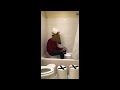 Manhorse plays africa by toto on a bucket in a shower