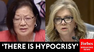 Marsha Blackburn Directly Calls Out Mazie Hirono In Heated Senate Judiciary Committee Moment