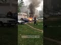 В Гродно сгорел Nissan. Дети сказали, что кто-то кинул под него петарду