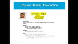 Developing Your Resume and Cover Letter