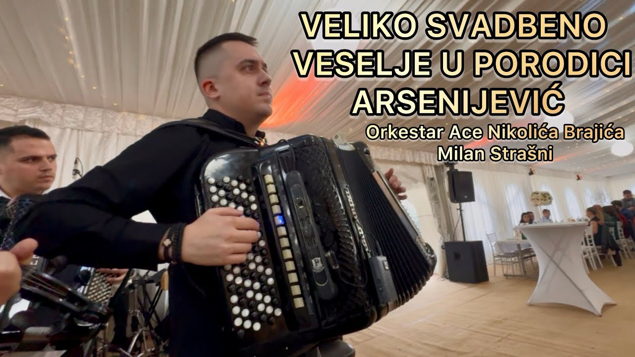 VELIKO SVADBENO VESELJE - PORODICA ARSENIJEVIC / ORKESTAR ACE NIKOLICA BRAJICA I MILAN STRASNI