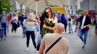 Flash Mob Proposal Leaves Woman Speechless!