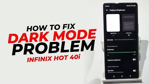 Fix Dark Mode on Infinix Hot 50i / Hot 40i 5G | Enable Dark Theme on XOS 13 (Android 13/14)