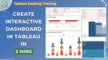 A step by step tutorial to create an interactive Dashboard in Tableau