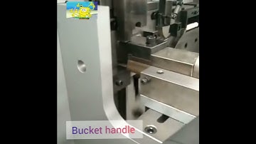 #Hydraulic Bending CNC Bucket Handle Making Machine