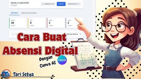 Cara Buat Absensi Digital Dengan Canva // Tari Setya //#canvatutorial #canva