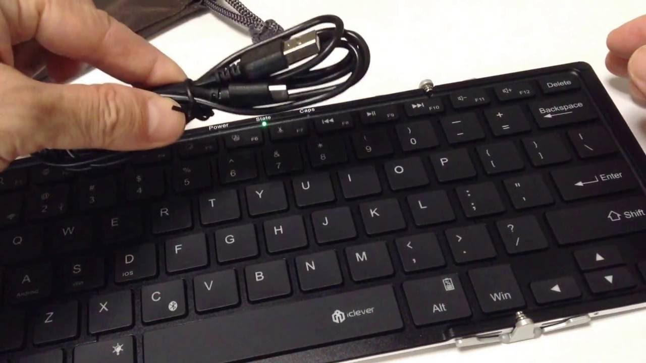 Iclever 折りたたみキーボード Bluetooth Usb 薄型 フルサイズ 無線 有線 Youtube