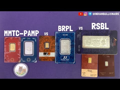 MMTC-PAMP vs BRPL vs RSBL - Gold, Silver &amp; Platinum Coins/Bars | Indian Bullionaire