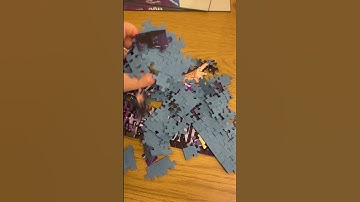 Destroyed jigsaw puzzle|reverse| oddly satisfying|#shorts #satisfying #puzzle #wednesday