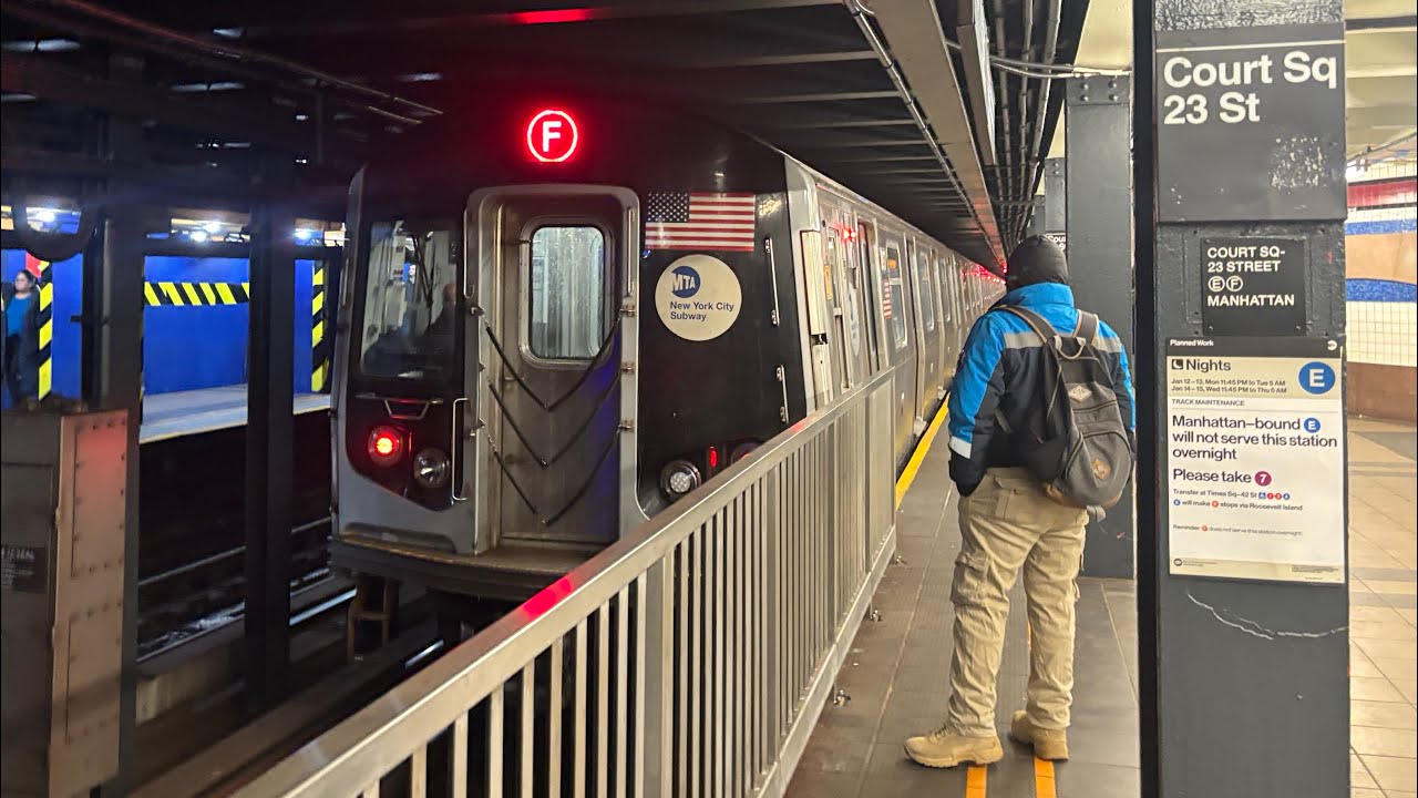 short E/F action at court square 