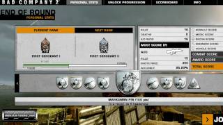 Battlefield: Bad Company 2 Rank Bug (PC HD)