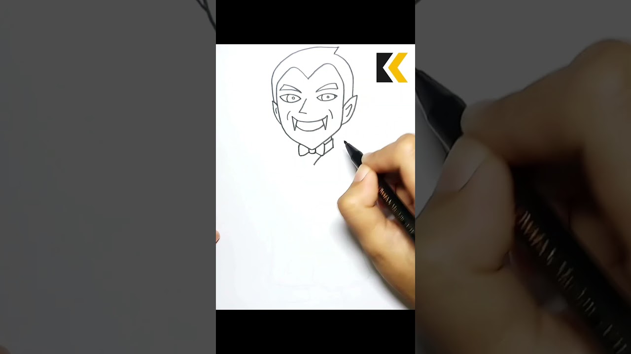 How To Draw Dracula Easily 
