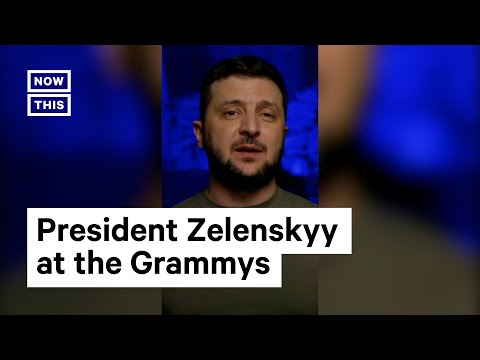 Zelenskyy Addresses the Grammys Audience