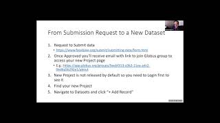 Bootcamp 09/2021: Demo of Submitting Data