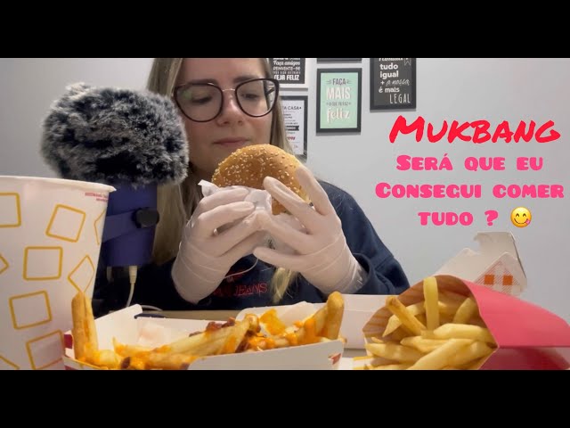 ASMR MukBang comendo Fast-food (comendo mec, mastigação) #asmr #mukbangbrasil #mukbang #fastfood