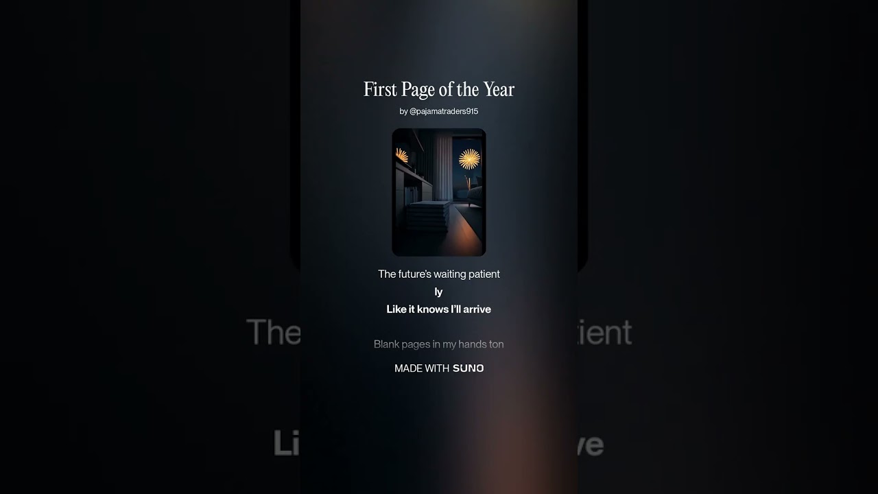 First Page of the Year