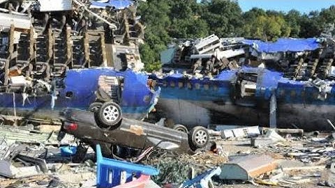 Plane Crash Scene/Set [Universal Studios Tour]