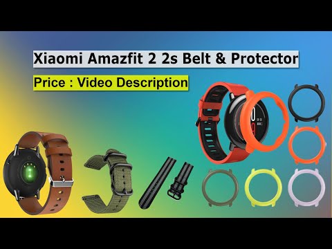 Xiaomi Huami Amazfit 2 2S Leather Belt & Protector, Amazfit Stratos 2 2S & Samsung Gear3 Wrist Belt