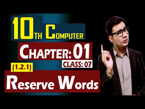 (1.2.1) Reserve Words