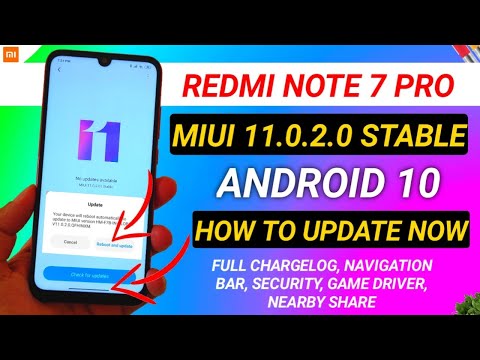 OFFICIAL- REDMI NOTE 7 PRO ANDROID 10 | HOW TO UPDATE REDMI NOTE 7 PRO TO ANDROID 10 MIUI 11.0.2.0