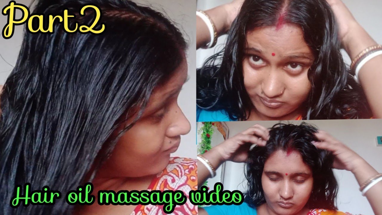 Hair oil massage video (Part2) 🤣 YouTube