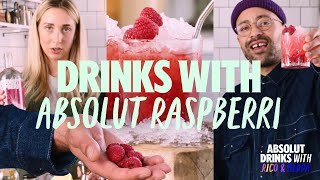3 Easy Absolut Raspberri Cocktails | Raspberry Vodka Drinks | Absolut Drinks With Rico