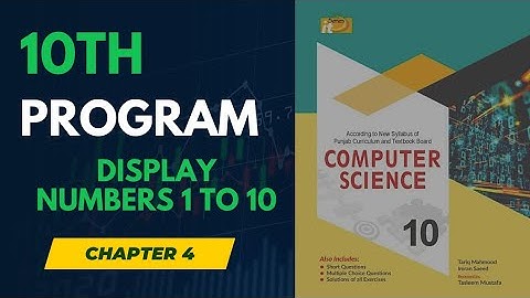 01C Program to Print First Ten Natural Numbers