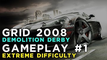Race Driver: GRID (2008) - Extreme Difficulty - Demolition Derby Gameplay 1