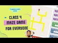 Class 4 Chapter: Blockly Maze Game - All Levels Solved! 🚀