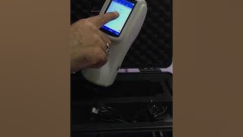 Portable color spectrophotometer video1